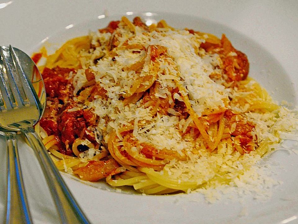 Spaghetti mit Fenchel - Tomaten - Soße von JuliaStgt | Chefkoch