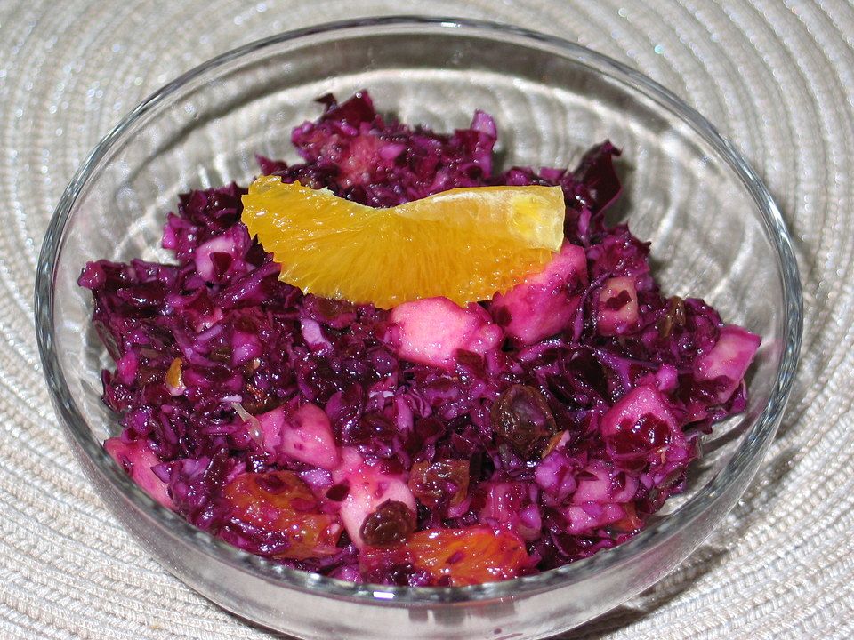 Blaukraut - Früchte - Salat von zuckerlippe| Chefkoch