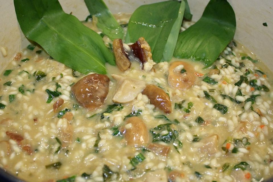 Bärlauch-Steinpilz-Risotto