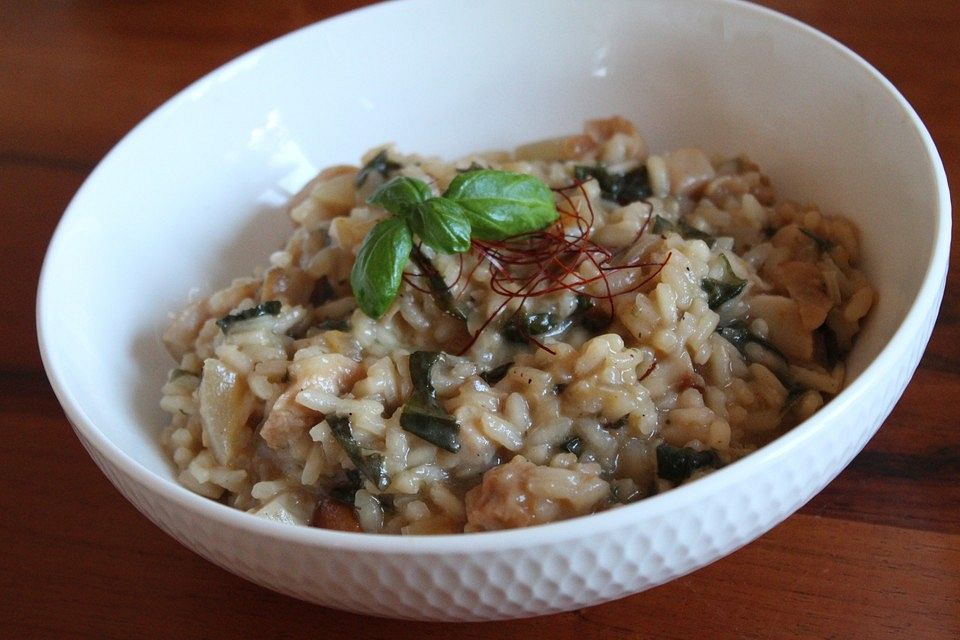 Bärlauch-Steinpilz-Risotto