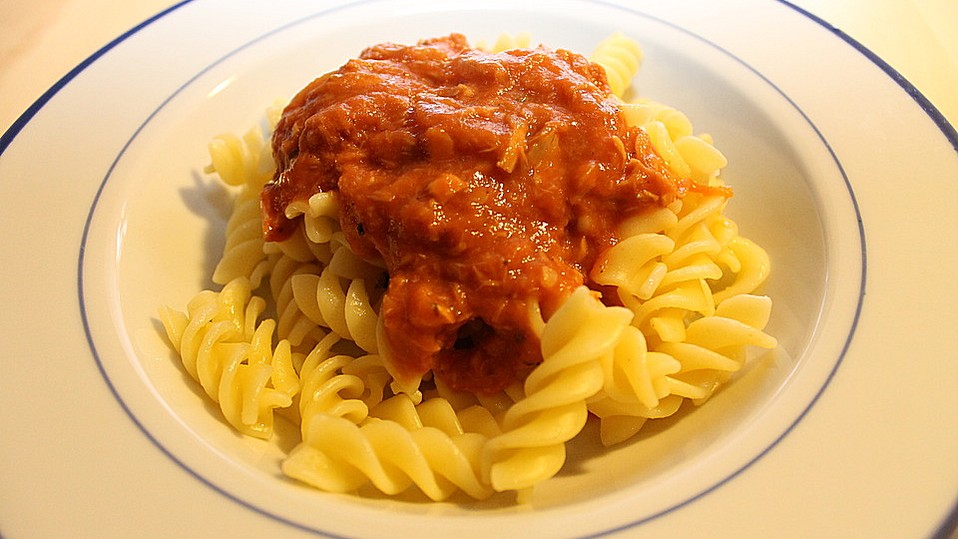 Thunfisch - Tomatensoße von Paddelchen