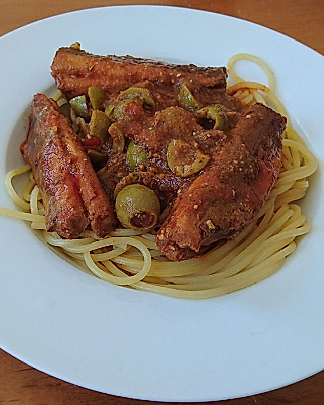 Spaghetti mit Sardinen