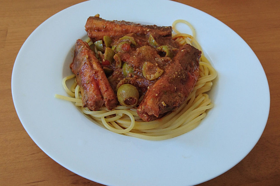 Spaghetti mit Sardinen