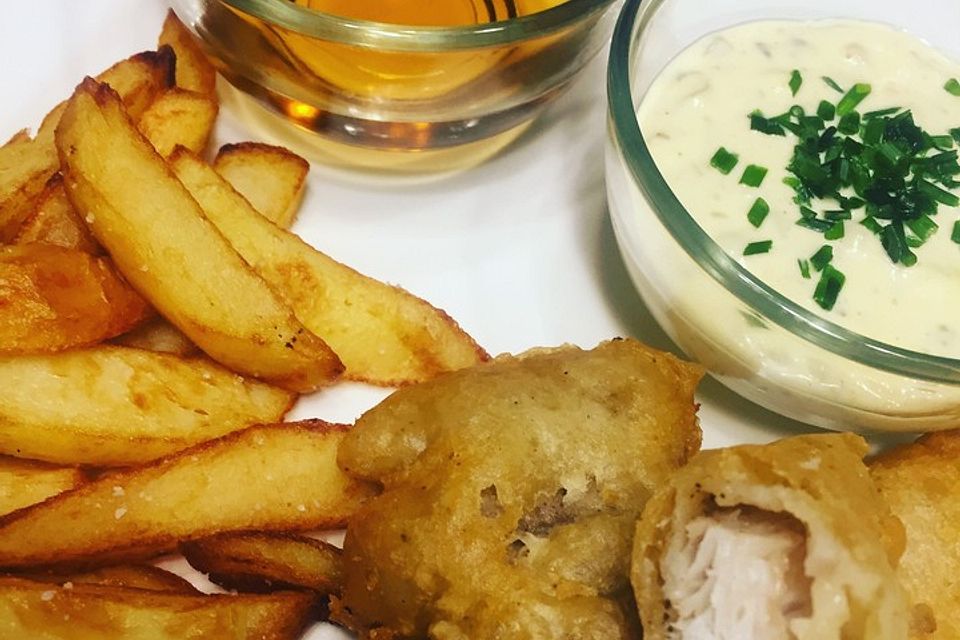 Fish & Chips, Mushy Peas and remoalade