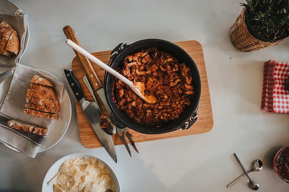 Schichtfleisch aus dem Dutch Oven