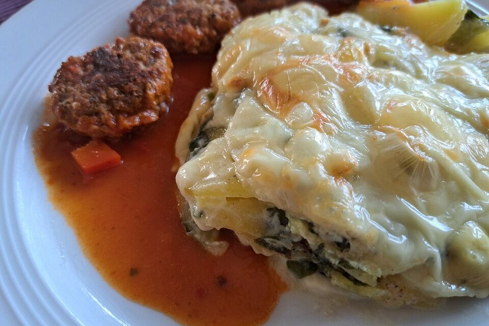 Bärlauch-Kartoffelgratin