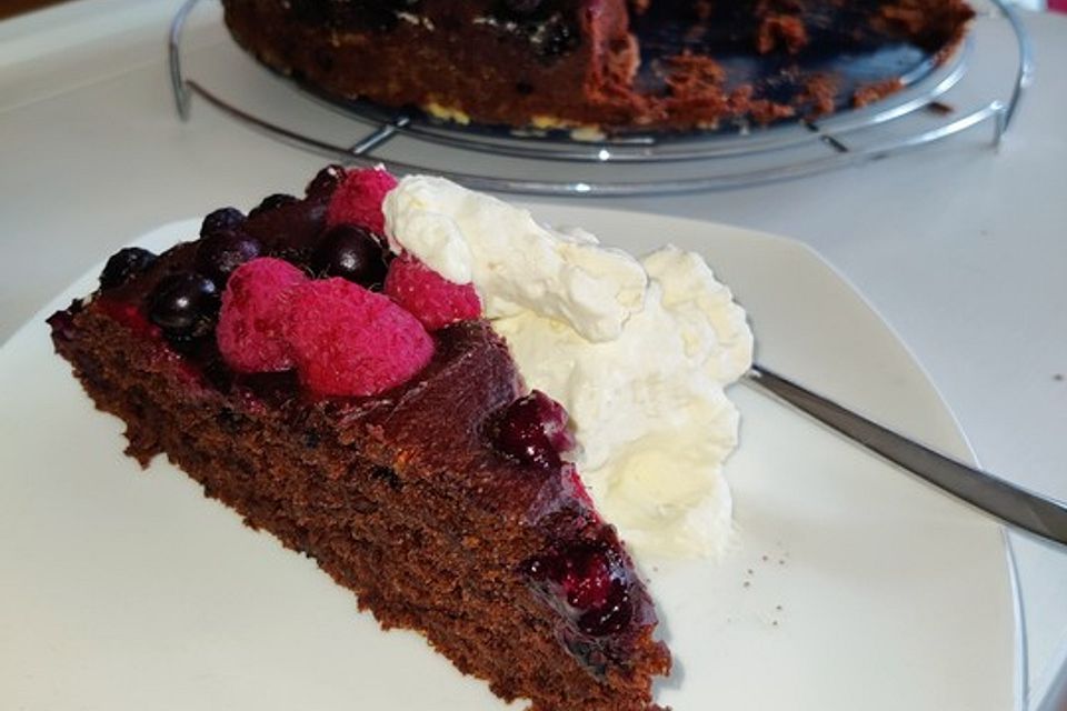 Veganer Schokokuchen ohne Zucker Veganer Schokokuchen ohne Zucker