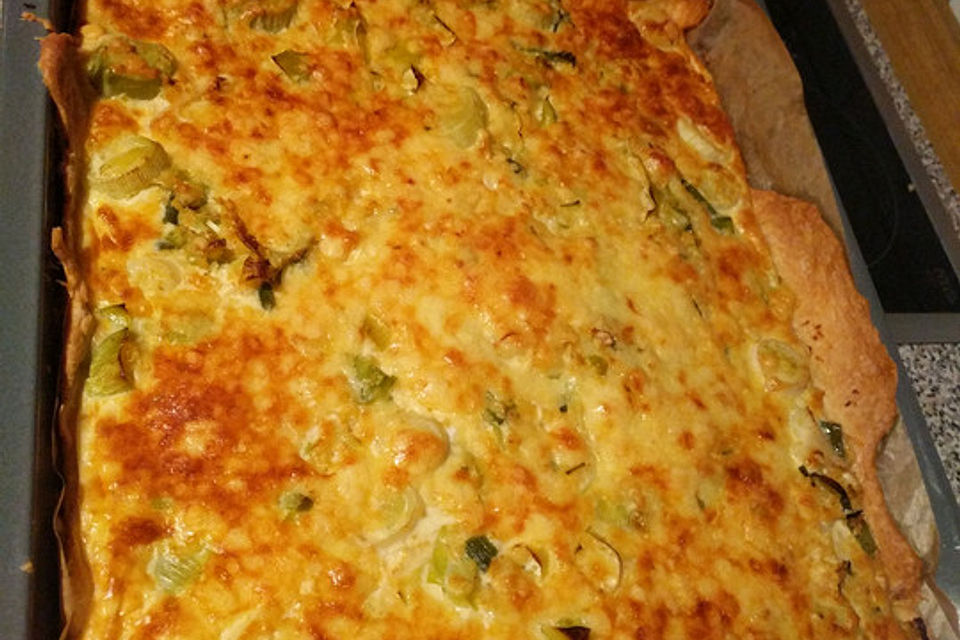 Steckrüben-Lauch-Quiche