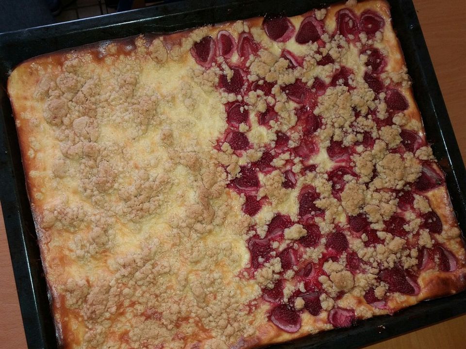 Quark-Streusel-Kuchen mit Himbeeren von Maus2003| Chefkoch