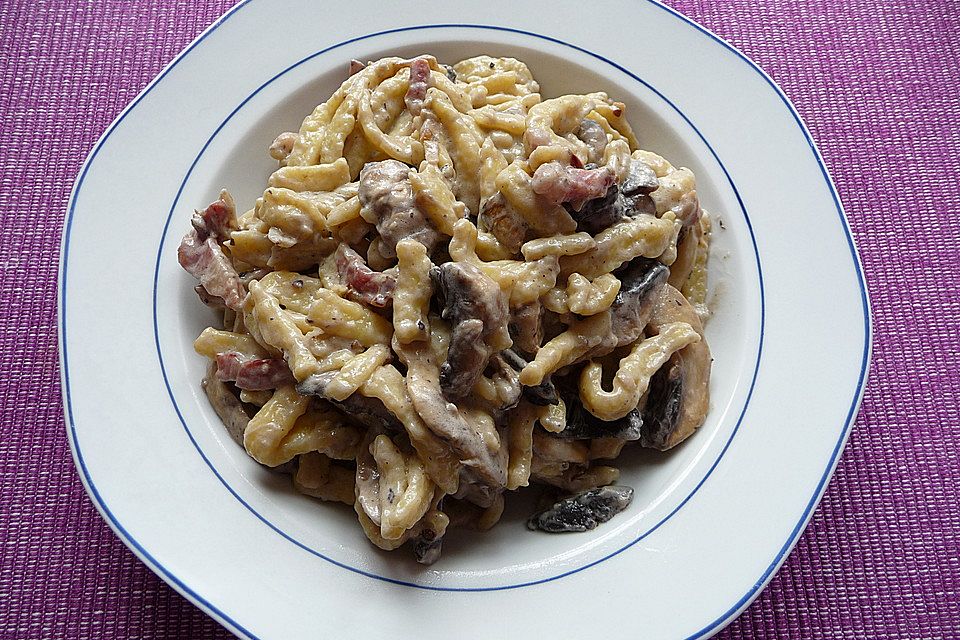 Spätzle mit Champignons