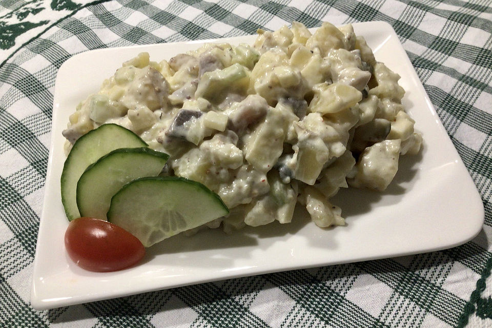 Kartoffelsalat mit Matjes und Joghurt