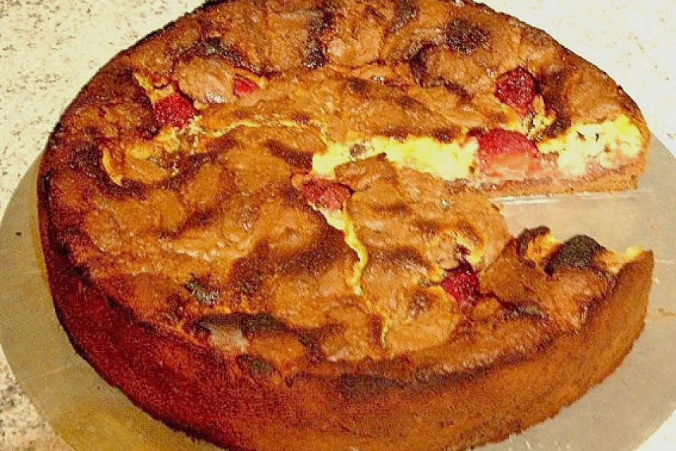 Erdbeer-Vanille-Zupfkuchen