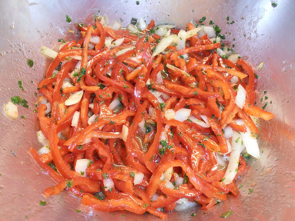 Paprika-Zwiebel-Salat von michaelmoon| Chefkoch