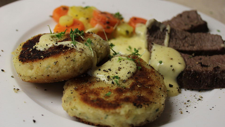 Kartoffelplätzchen aus Kartoffelpüree von Monika