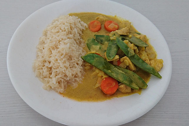 Curryhähnchen mit Reis von michaelmoon| Chefkoch