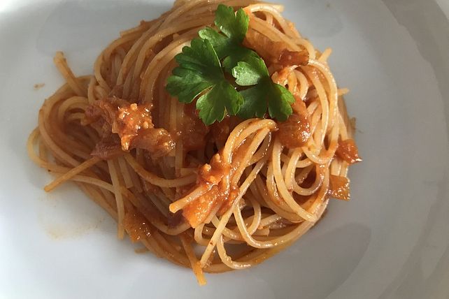 Capellini mit Sardellen-Tomatensoße von gamersbabe| Chefkoch