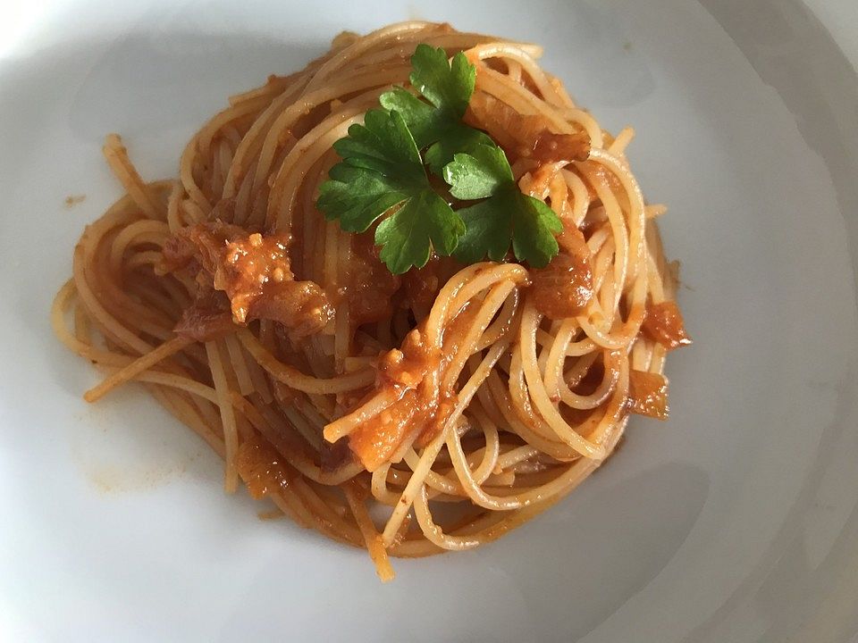 Capellini mit Sardellen-Tomatensoße von gamersbabe| Chefkoch