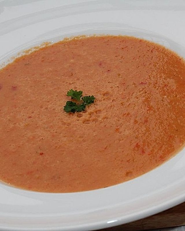 Paprika-Kichererbsen-Suppe