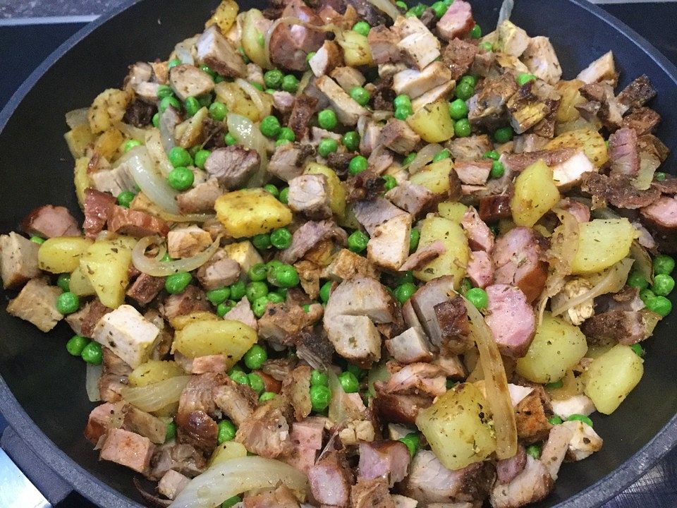 Schnelle Kartoffel - Bratwurst - Pfanne von Barbara111| Chefkoch