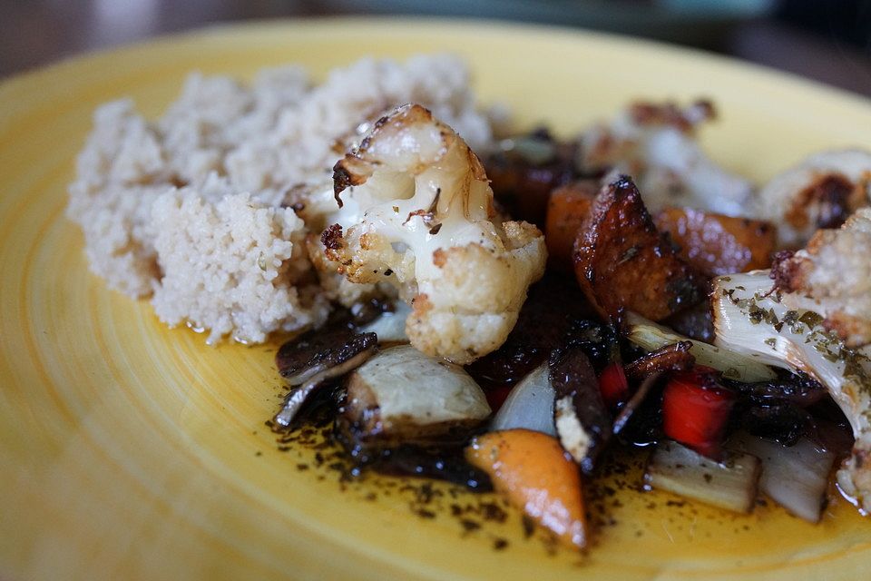 Couscous con Insalata di Verdure al forno