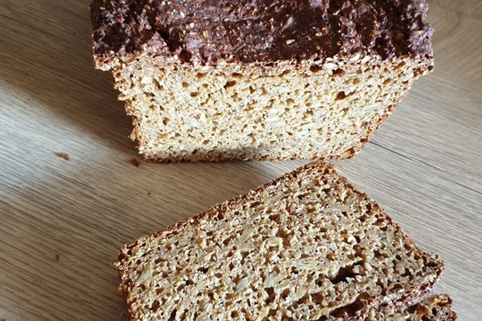 Vollkornbrot ohne Gehzeit mit Buttermilch