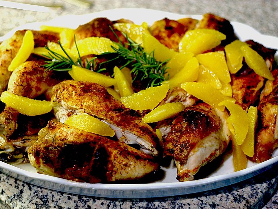 Orangen-Rosmarin-Huhn von M4162| Chefkoch