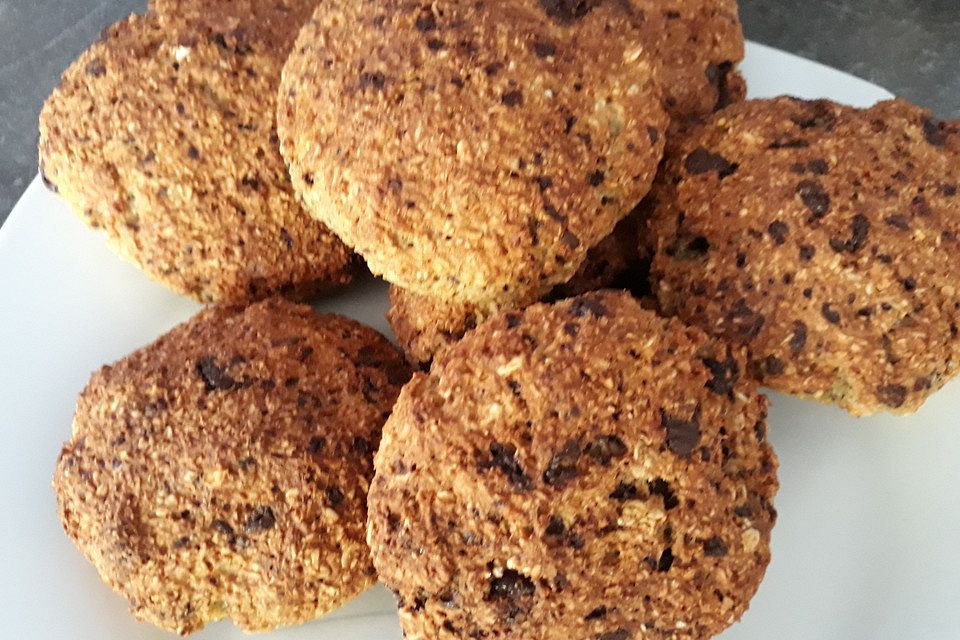 Schokobrötchen mit Haferflocken und Quark