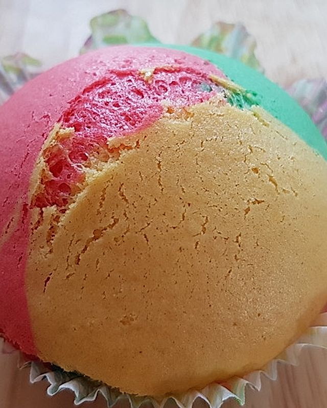 Vegane Regenbogen-Muffins