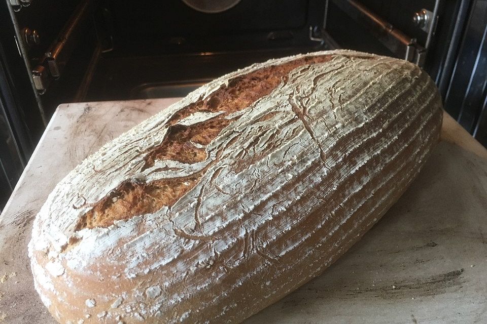 Herzhaftes Roggenmischbrot mit Sauerteig