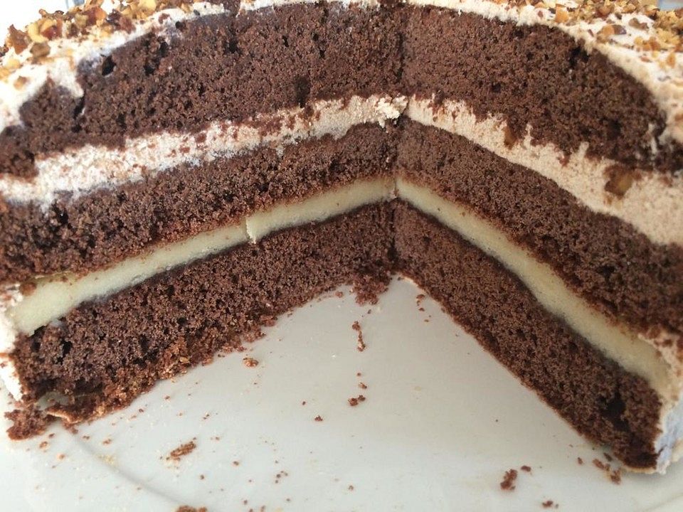 Connys Glutenfreie Schoko Marzipan Walnusstorte Von Connyluna Chefkoch