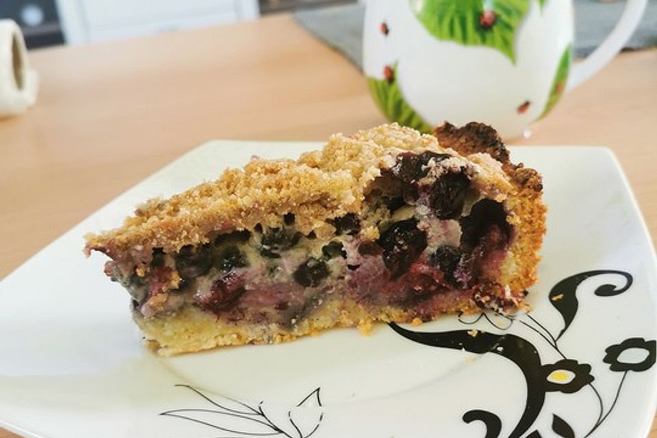 Blaubeerkuchen mit Streuseln Blaubeerkuchen mit Streuseln