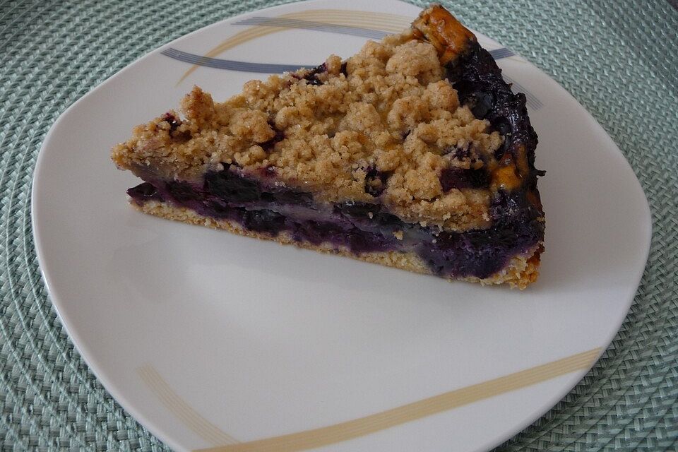 Blaubeerkuchen mit Streuseln Blaubeerkuchen mit Streuseln