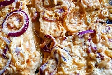 Putenbrust Mit Zwiebel Sahne Sosse Von My Tastyworld Chefkoch 