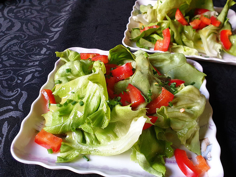 Kopfsalat mit roter Paprika von Rike2| Chefkoch