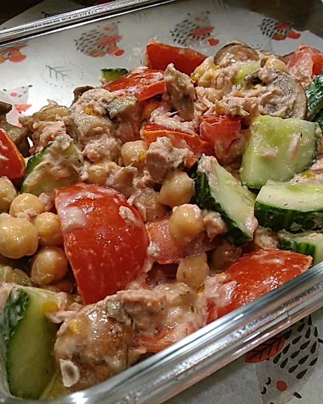 Thunfisch - Kichererbsen - Salat