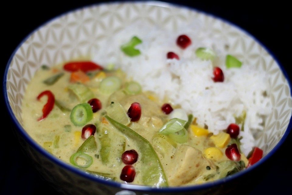 Hühnchencurry mit Kokosmilch