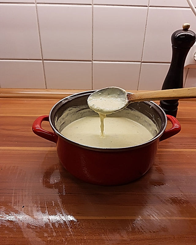 Knoblauch-Käse-Sauce