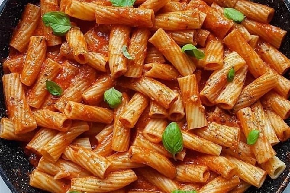 Pasta mit Tomaten-Mozzarella-Soße