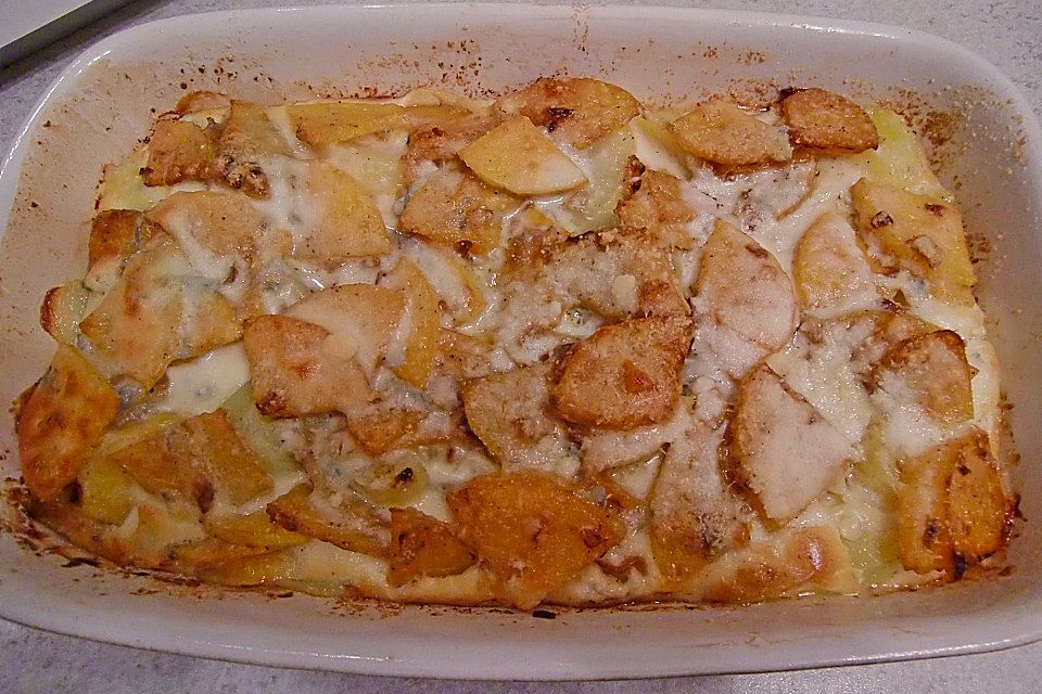 Kartoffel-Kürbis Gratin alla Napolitana