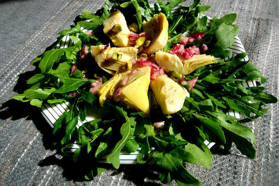 Artischocken-Rucola-Salat