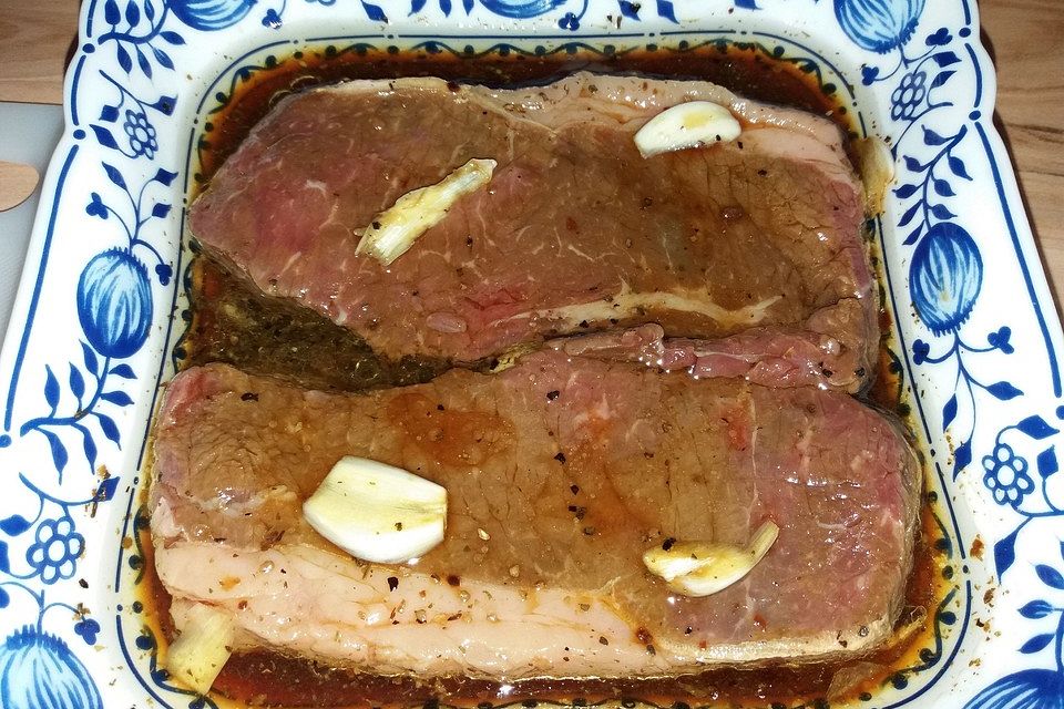 Marinierte Rumpsteaks