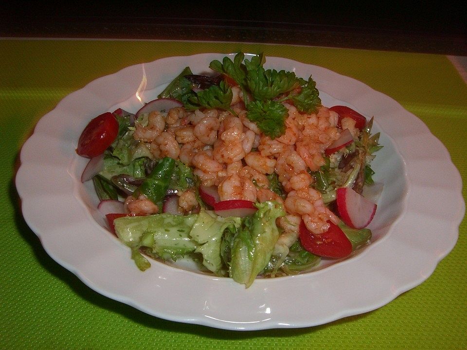 Kleiner Zupfsalat mit marinierten Krabben von D.K.| Chefkoch