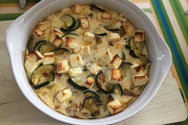 Kartoffel-Zucchini-Auflauf mit Schinken und Feta von Racermom| Chefkoch