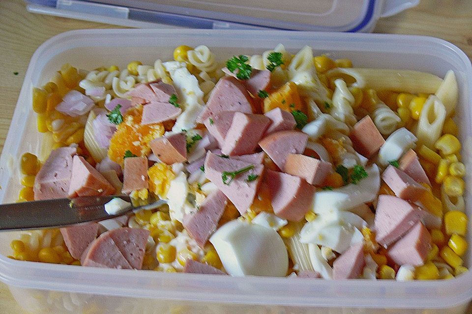 Nudelsalat für die Mädels Nudelsalat für die Mädels