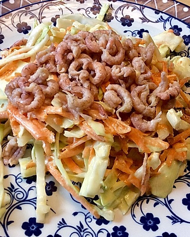 Hamburger Salat mit frischen Krabben