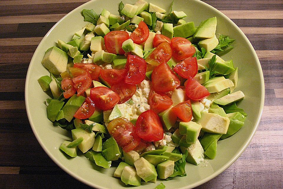 Avocado - Hüttenkäse - Salat