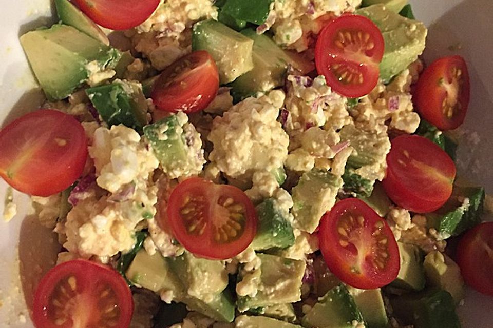 Avocado - Hüttenkäse - Salat