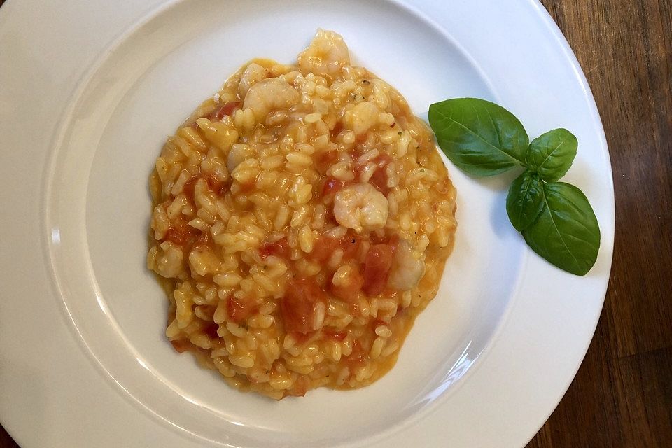 Kokos-Curry-Risotto mit Krabben