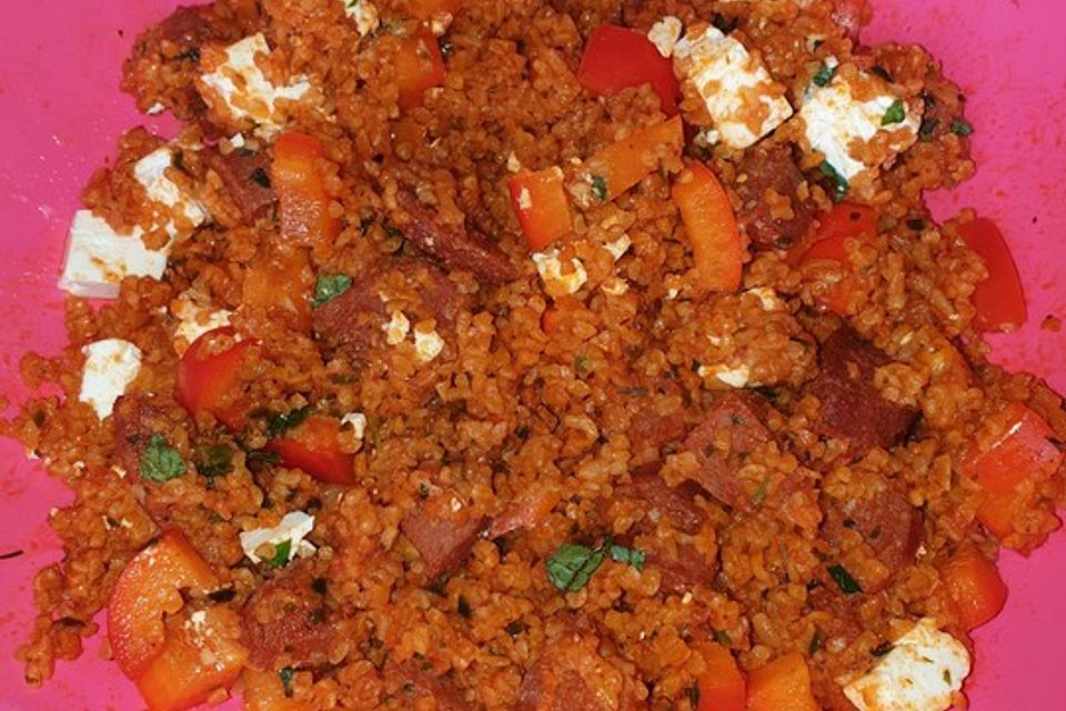 Bulgur-Sucuk-Pfanne