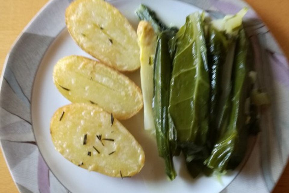 Mangold-Spargel-Päckchen à la Gabi